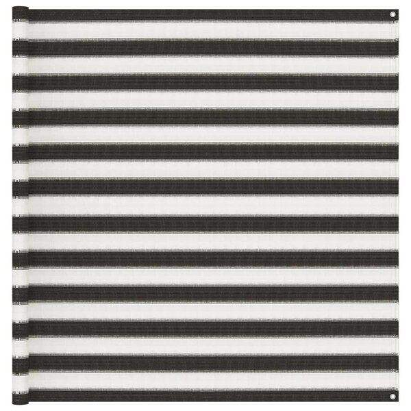 vidaXL Tapis de tente 250x250 cm Anthracite et blanc