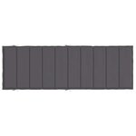 vidaXL Coussin de chaise longue anthracite 186x58x4 cm tissu oxford