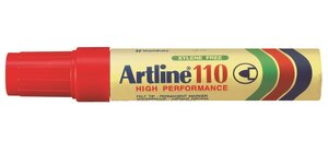 Marqueur '110' permanent indélébile pointe conique 4 mm Rouge ARTLINE