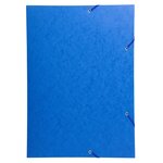 Chemise À Élastique 3 Rabats Carte Lustrée 600gm2 - A3 - Bleu - X 5 - Exacompta