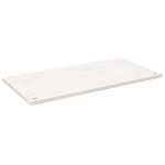 vidaXL Dessus de bureau blanc 110x55x2 5 cm bois massif de pin