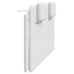 vidaXL Coussin de tête de lit blanc 160 cm similicuir