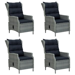 vidaXL Ensemble à manger de jardin 5 Pièces Gris clair