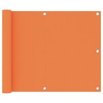 vidaXL Écran de balcon Orange 75x500 cm Tissu Oxford