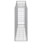 vidaXL Paniers à gabions arqués 50 Pièces 200x30x80/100 cm Fer galvanisé