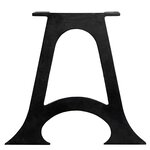 vidaXL Pied de table base 2 Pièces Base voûtée Cadre en A Fonte
