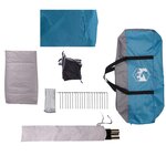 vidaXL Tente familiale avec porche 6 personnes bleu imperméable