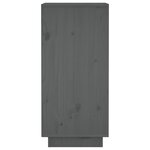 vidaXL Buffets 2 Pièces Gris 31 5x34x75 cm Bois massif de pin