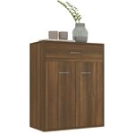 vidaXL Buffet Chêne marron 60x30x75 cm Bois d'ingénierie