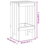 vidaXL Ensemble de bar de jardin 9 Pièces bois massif douglas
