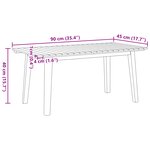 vidaXL Ensemble de Jardin 5 Pièces : Chaises en Bois d'Acacia Beiges & Table
