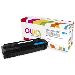 Toner d'encre remanufacturé, compatible pour HP 201A, CF 401A - Cyan