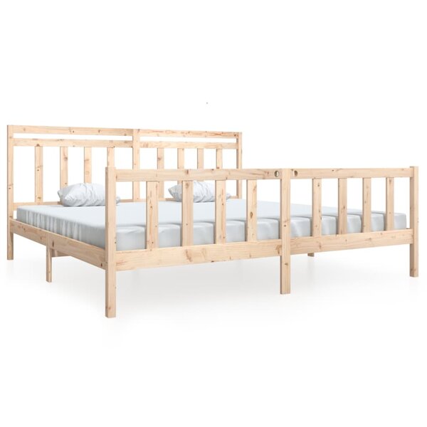 vidaXL Cadre de lit Bois massif 200x200 cm