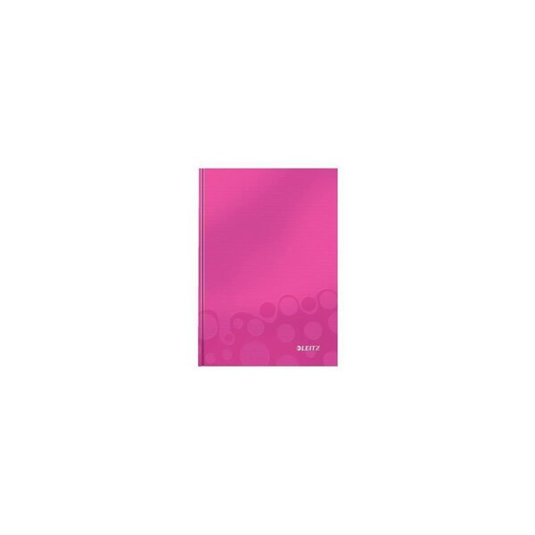 LEITZ Cahier Couverture A5 Petits Carreaux Rose