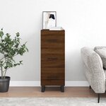 vidaXL Buffet Chêne marron 34 5x34x90 cm Bois d'ingénierie