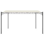 vidaXL Auvent crème 4x3 m 180 g/m² tissu et acier