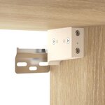 vidaXL Armoire murale Chêne sonoma 34 5x34x90 cm Bois d'ingénierie