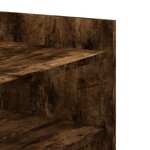 vidaXL Table basse chêne fumé 100x50x50 cm bois d'ingénierie
