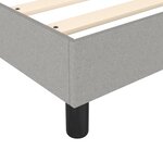 vidaXL Cadre de lit Gris clair 80x200 cm Tissu