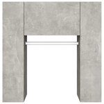vidaXL Armoire de couloir Gris béton 97 5x37x99 cm Bois d'ingénierie