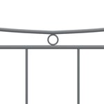 vidaXL Cadre de lit Gris Métal 120x200 cm