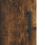 vidaXL Armoire murale chêne fumé 60x31x60 cm bois d'ingénierie