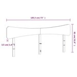 vidaXL Tête de lit cire marron 180 cm bois massif de pin