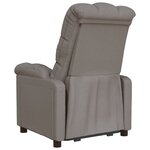 vidaXL Fauteuil inclinable Taupe Tissu