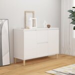 vidaXL Buffet blanc 101x35x70 cm bois d'ingénierie