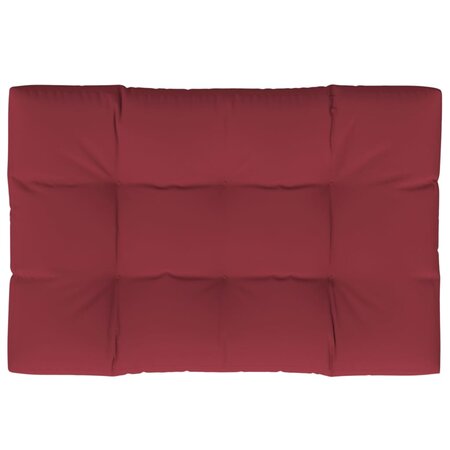 vidaXL Coussin de palette rouge bordeaux 120x80x12 cm tissu