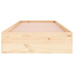 vidaXL Cadre de lit bois massif 75x190 cm petit simple