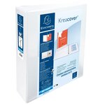 Classeur Pp Personnalisable Kreacover - 2 Anneaux En D 60mm - A4 Maxi - Blanc - X 10 - Exacompta