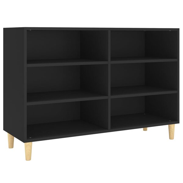 vidaXL Buffet noir 103 5x35x70 cm bois d'ingénierie