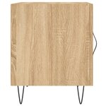 vidaXL Table de chevet chêne sonoma 40x40x50 cm bois d’ingénierie