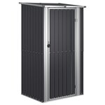 vidaXL Abri de jardin Anthracite 118 5x97x209 5 cm Acier galvanisé