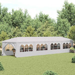 vidaXL Tonnelle de jardin 3x12 m Blanc