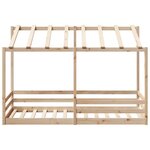 vidaXL Lit pour enfants avec toit 80x200 cm bois massif de pin