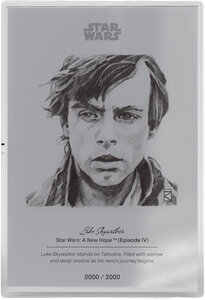 Monnaie LUKE SKYWALKER Star Wars Sketch Feuille Argent 1$ Niue 2026