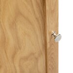 vidaXL Armoire d'angle 59 x 36 x 180 cm Bois de chêne massif