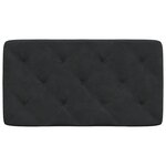 vidaXL Coussin de tête de lit noir 90 cm velours
