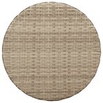 vidaXL Ensemble de bistro 3 Pièces avec coussins beige résine tressée