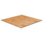 vidaXL Dessus de table carré Marron clair90x90x2 5cm Bois chêne traité