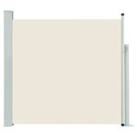 vidaXL Auvent latéral rétractable de patio 170x300 cm Crème
