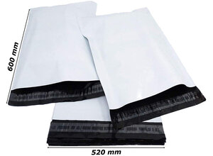 Lot de 200 - Pochette VAD plastique Enveloppe plastique sac d'expédition 520x600mm 70 microns