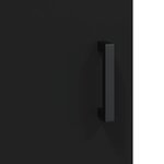 vidaXL Buffet haut Noir 34 5x34x180 cm Bois d'ingénierie