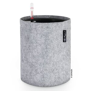 LECHUZA Jardinière TRENDCOVER 23 Felt ALL-IN-ONE Gris clair