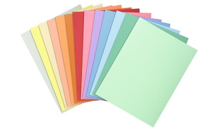 Paquet de 100 chemises SUPER 210g Teinte Assortie Pastel EXACOMPTA