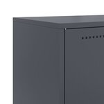 vidaXL Buffet haut anthracite 68 5x38 5x107 cm acier