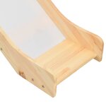 vidaXL Lit mezzanine d'enfants toboggan et échelle bois pin 97x208 cm