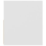 vidaXL Meuble TV avec lumières LED blanc 120x35x40 cm